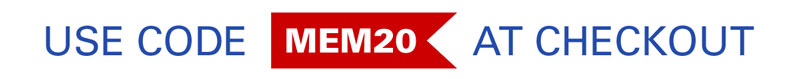 Use code MEM20 at checkout to save!