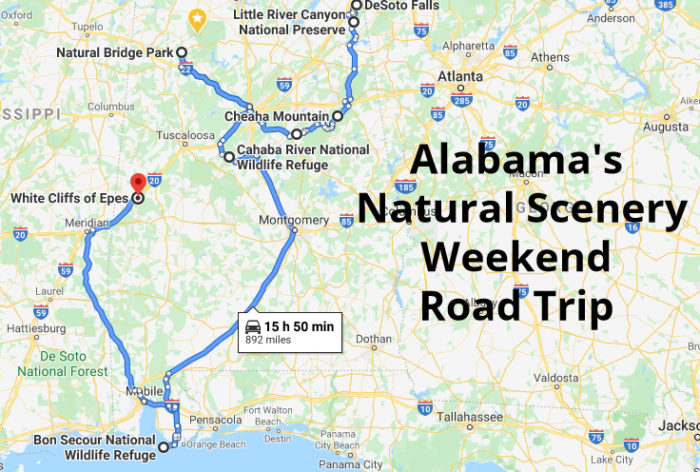 This Weekend Road Trip Will Lead You To Some Of Alabama''s Most Beautiful Natural Scenery
