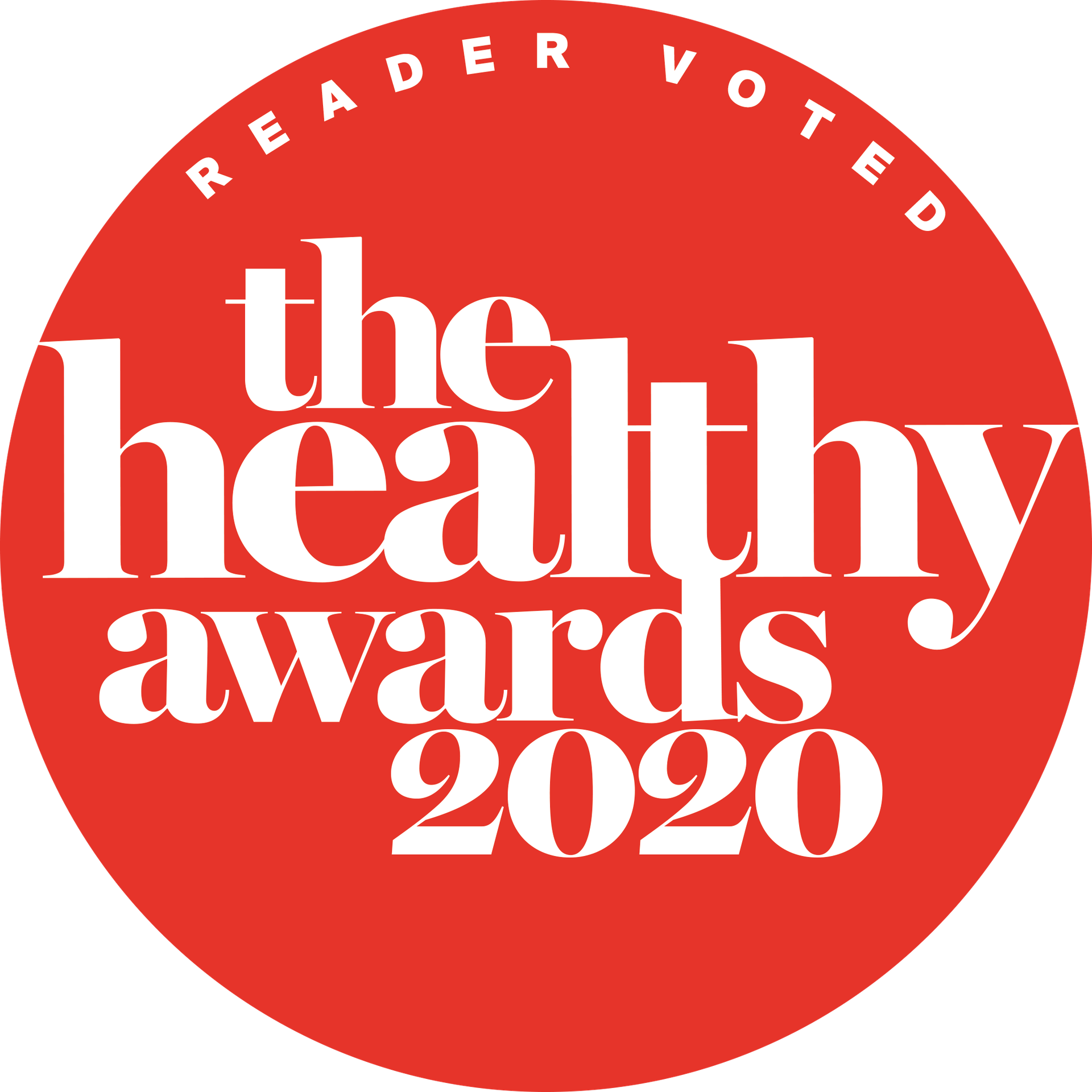 The Healthy Awards 2020 logo