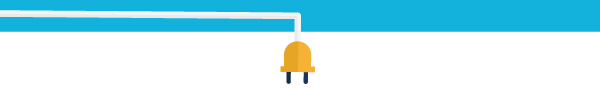 Illustration of a plug hangs over the top of the email.