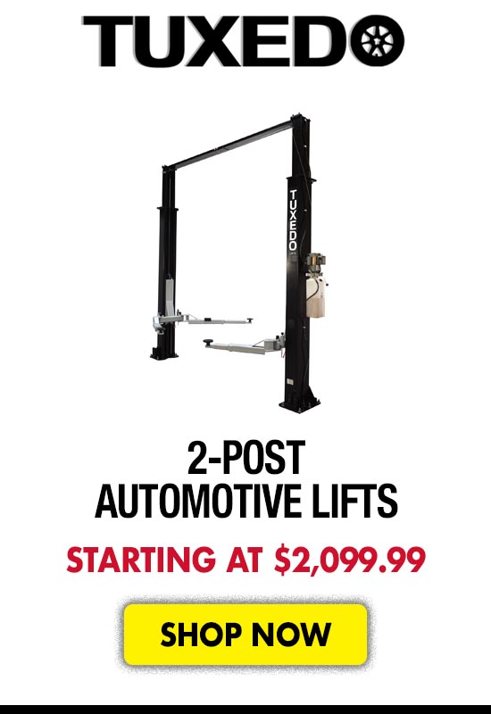 Tuxedo 2-Post Automotive Lifts - Starting at $2,099.99