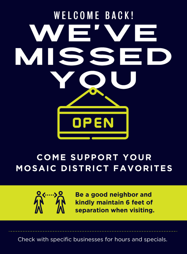 Mosaic is Reopening