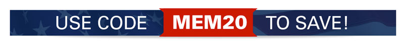 Use code MEM20 at checkout to save!