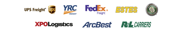 UPS Freight, YRC Freight, FedEx Freight, Estes, Old Dominion Freight Line, XPO Logistics, ArcBest, R+L Carriers