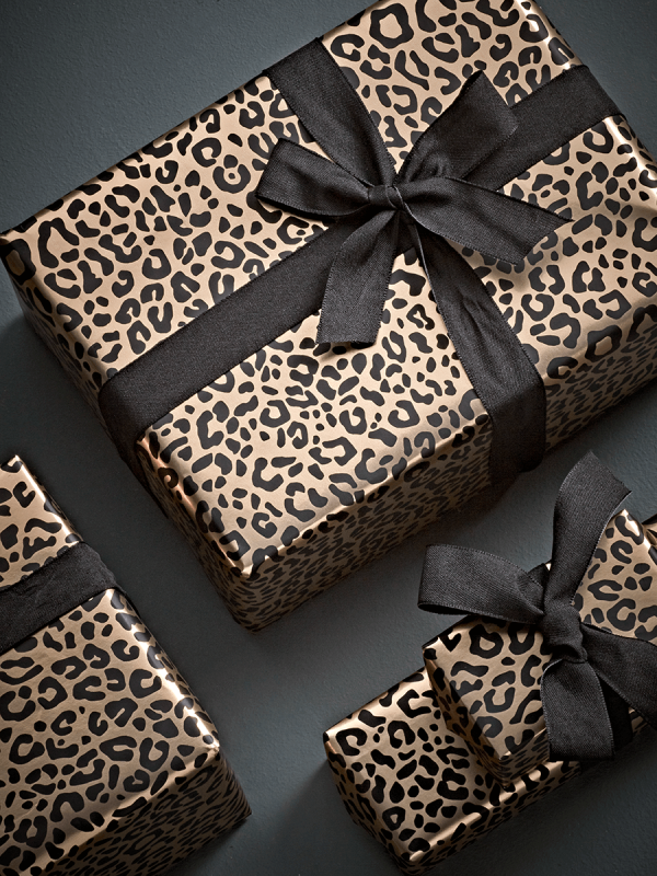 Golden Leopard Wrapping Paper