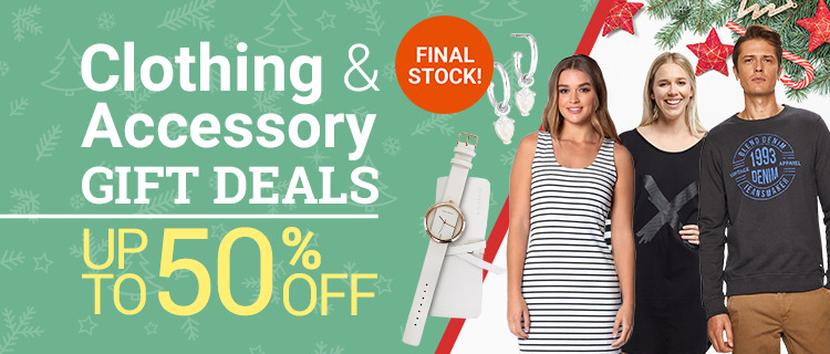 Clothing & Accessory Gift Deals!
