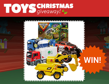 WIN a Toy Vehicle Prize Pack!