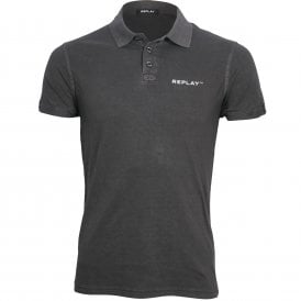 Relaxed Polo Shirt, Black