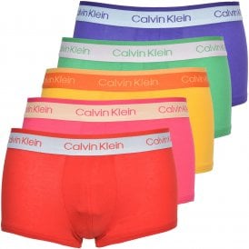 5-Pack Cotton Stretch Boxer Trunks, Pride Colours
