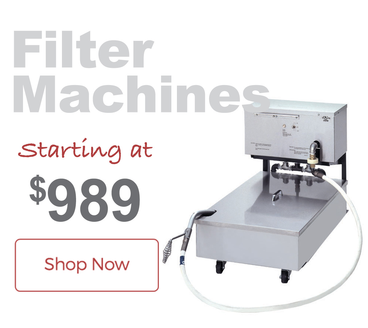 All Frymaster Filter Machines Ship Free