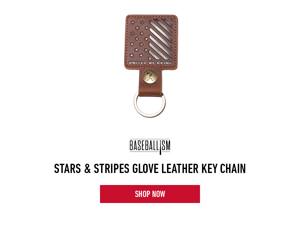 Stars and Stripes Glove Leather Key Chain