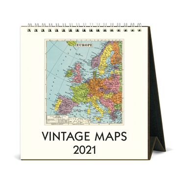 2021 Desk Calendar Vintage Maps