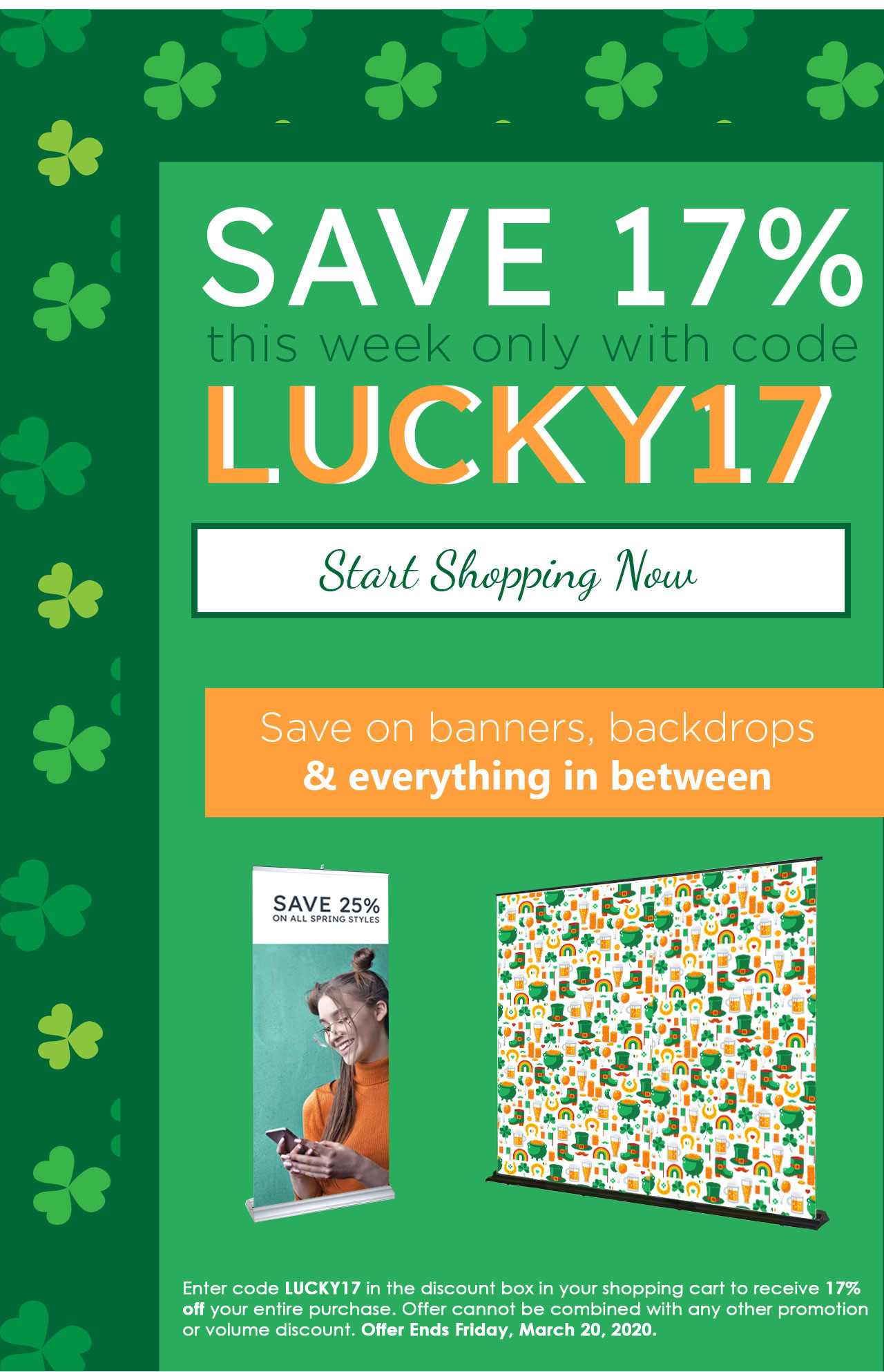 SAVE 17% this week only with code LUCKY17