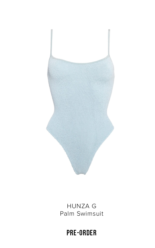 Palm Swimsuit Baby Blue