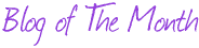 Blog of The Month