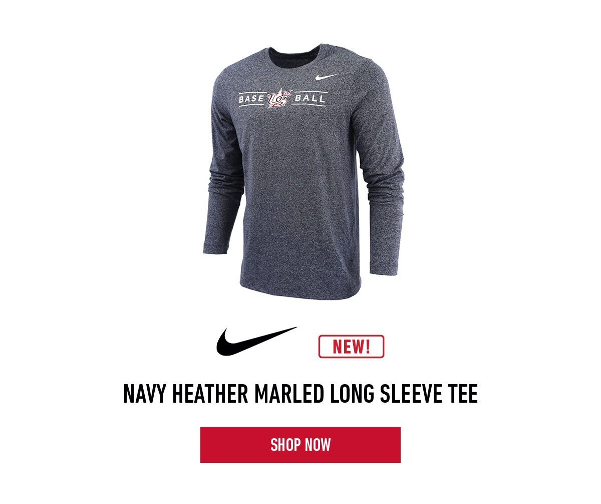 Nike Navy Heather Marled Long Sleeve