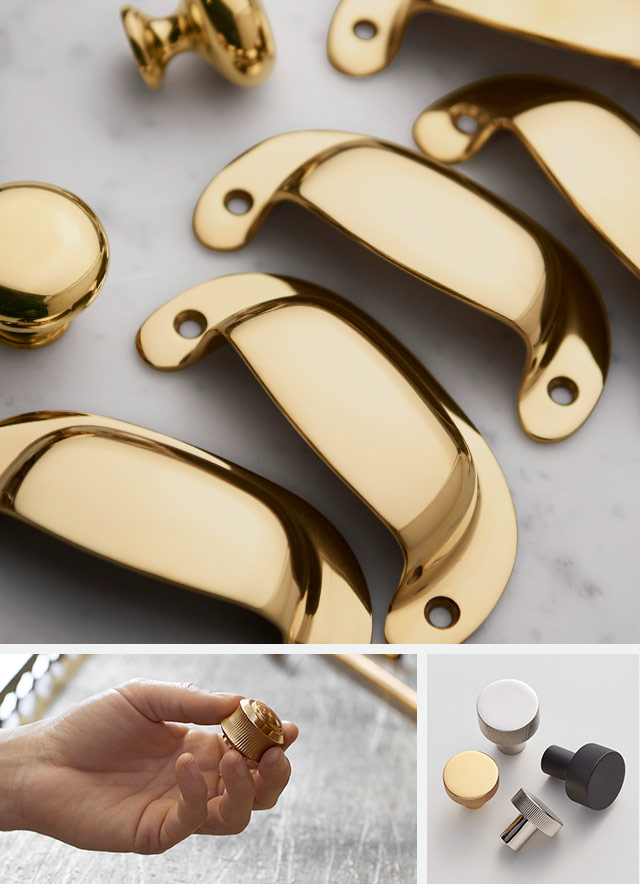 We craft our hardware in solid brass, which will not rust or chip, making it an ideal base to showcase your finish of choice.
