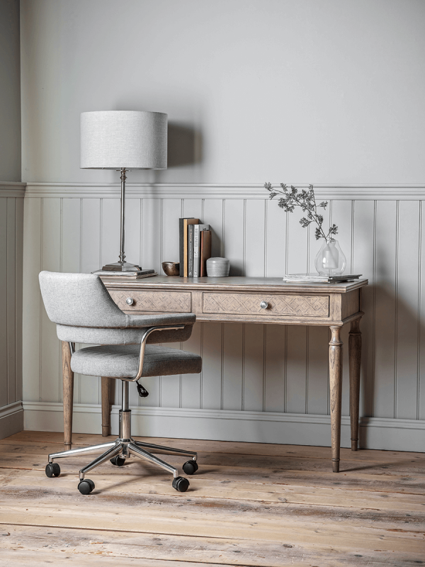 NEW Geometric Parquet Desk