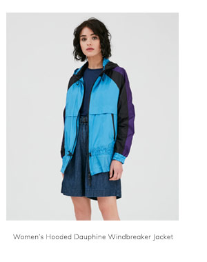 Women’s Hooded Dauphine Windbreaker Jacket
