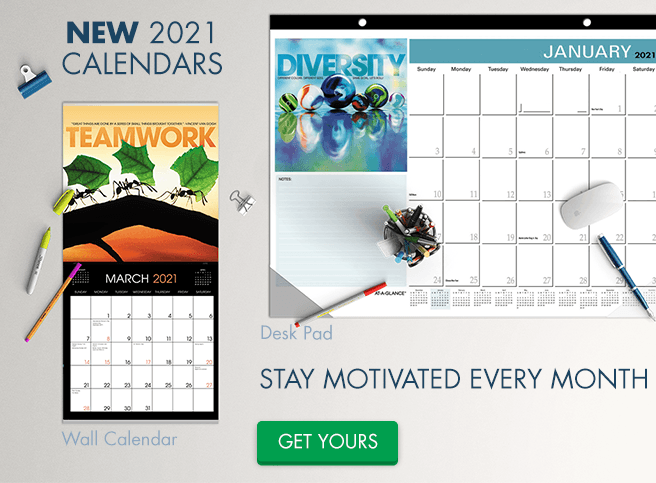 NEW 2021 Calendars - Get motivated every month - Shop Now