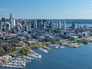 Aerial of South Lake Union.