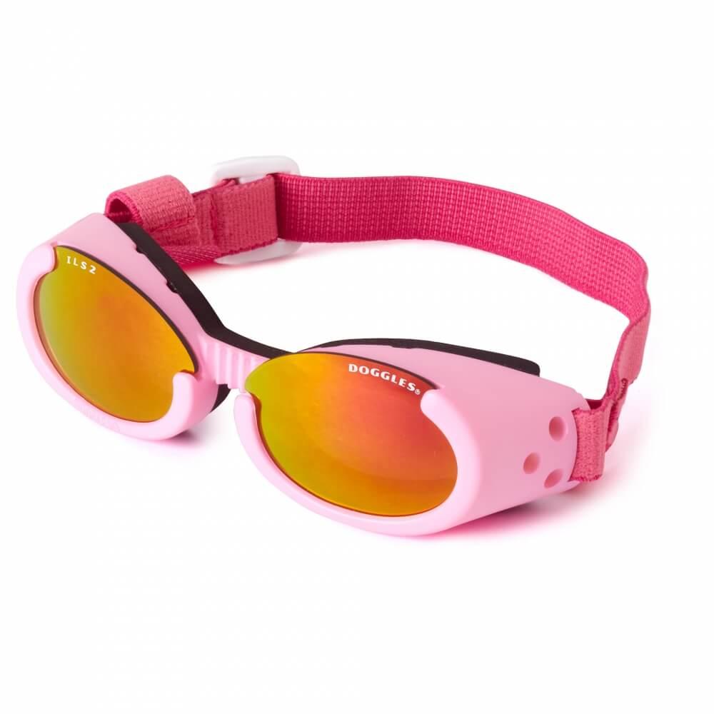 Doggles - ILS2 Pink Frame with Sunset Mirror Lens