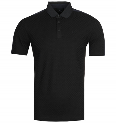 Armani Exchange Tonal Navy Polo Shirt