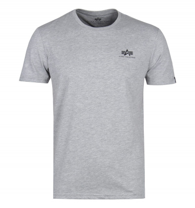 Alpha Industries Basic Grey Logo T-Shirt