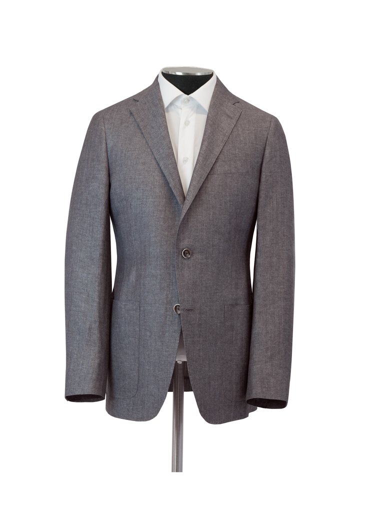 Grey Herringbone Weightless Jacket