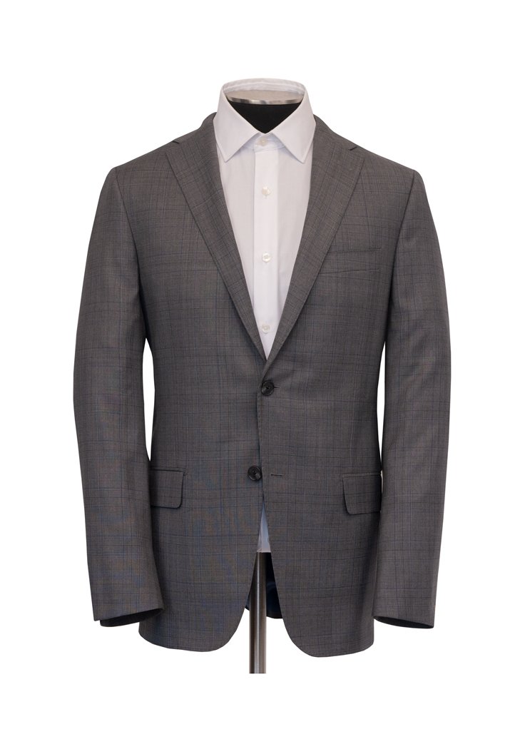 Grey Plaid Four Seasons Suit