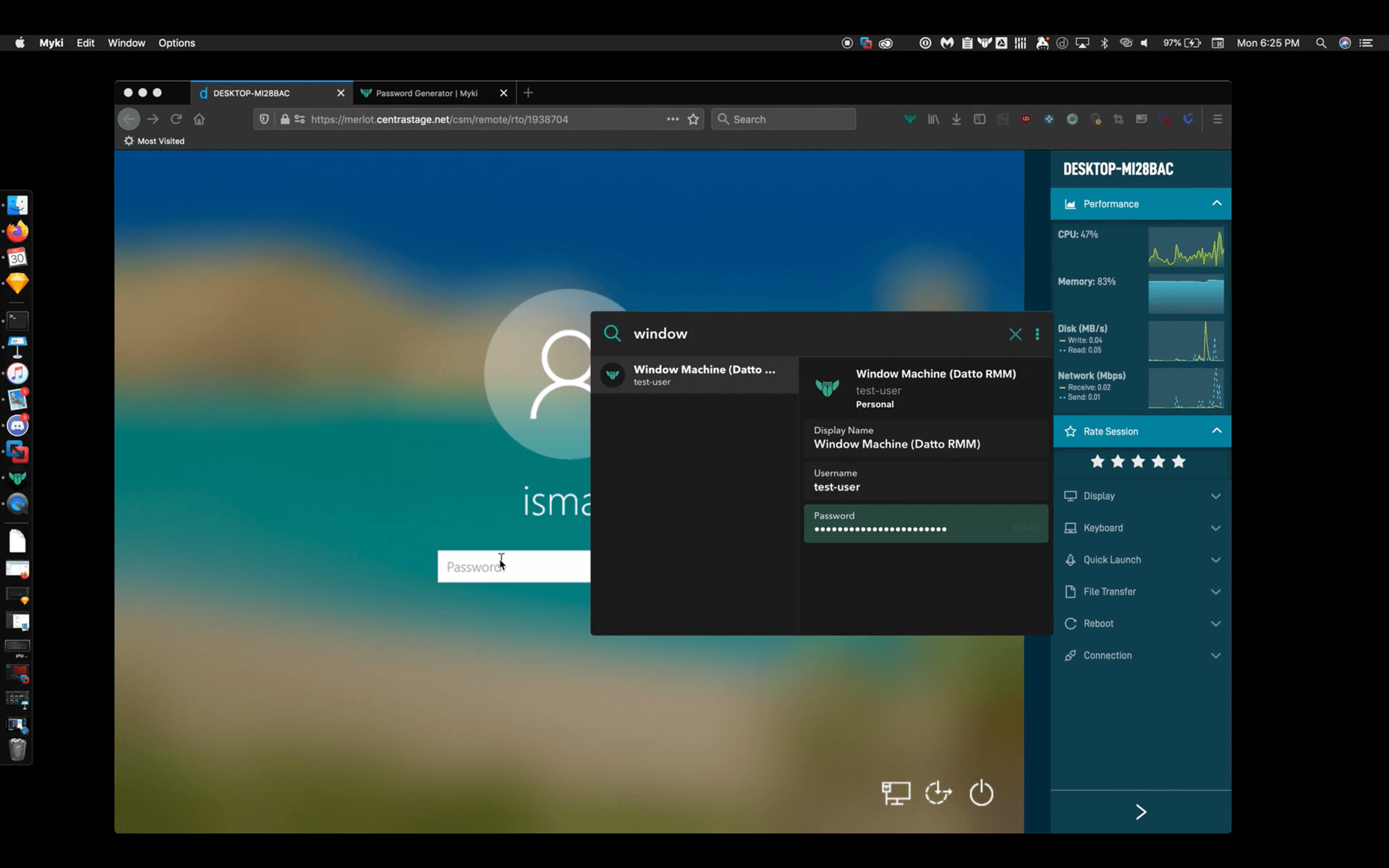 Autofill Passwords Into Remote Sessions with Myki