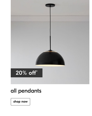 20% off all pendants