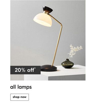 20% off all lamps