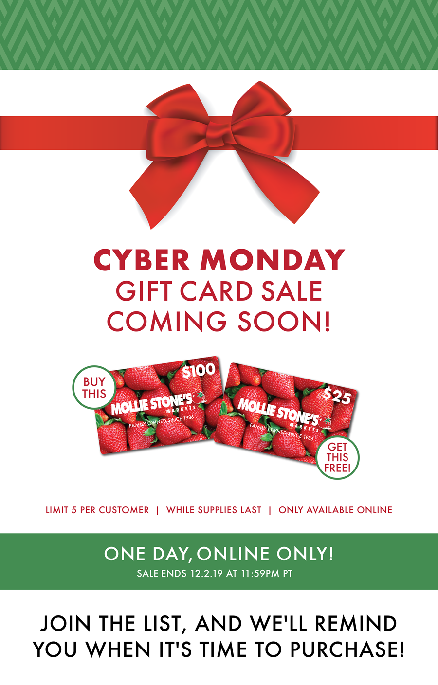 Cyber Monday Gift Card Sale Coming Soon