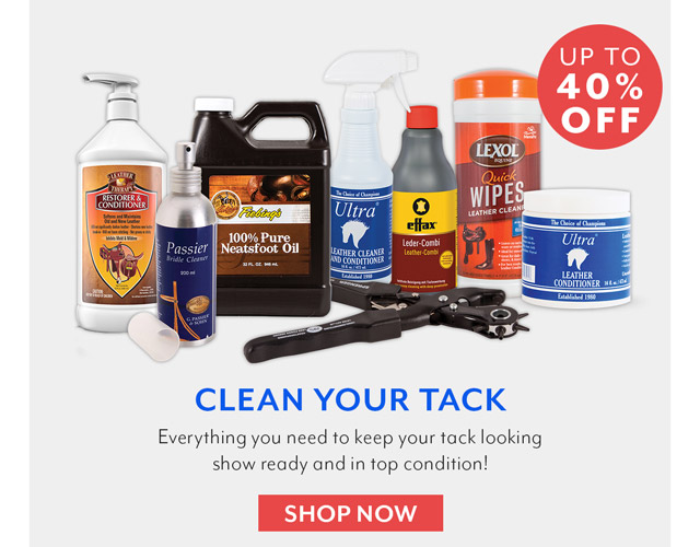 Tack Cleaning Essentials - Up to 40% off.