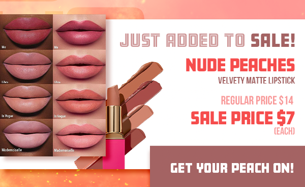 Nude Peaches Velvety Matte Lipstick - $7