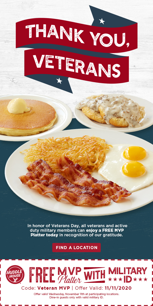 Free MVP Platter with military ID