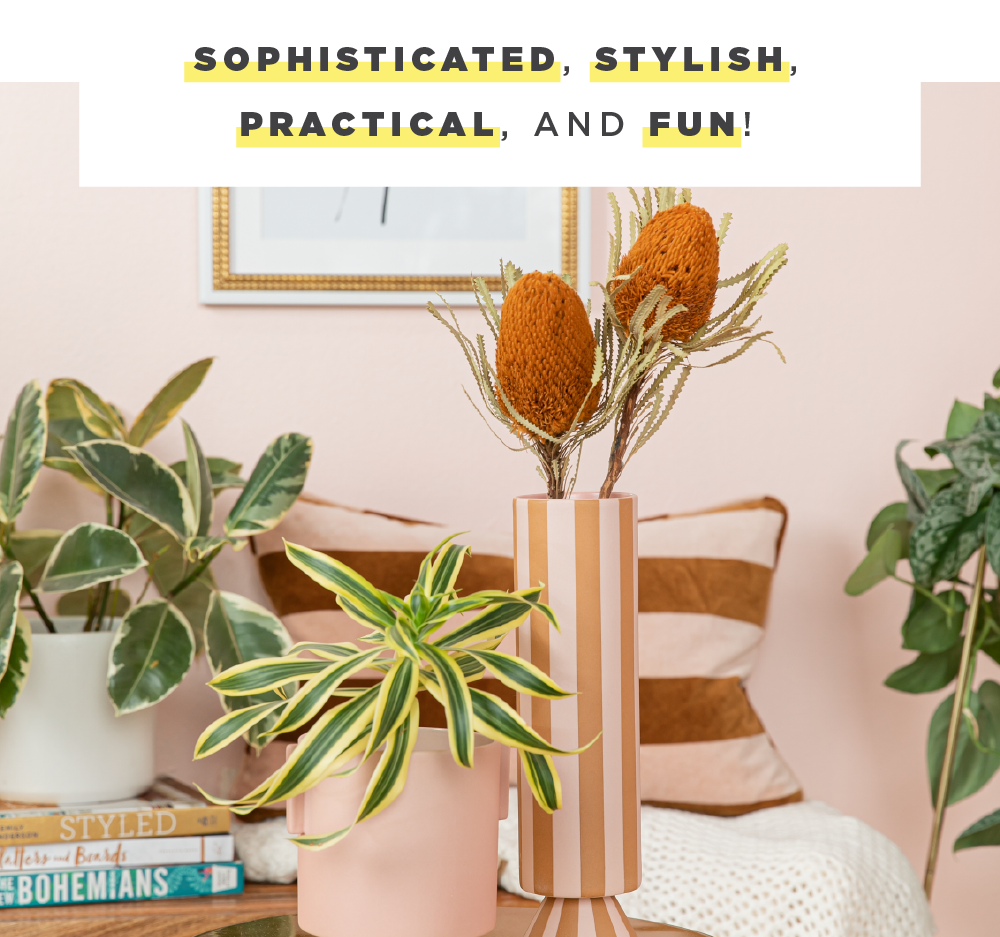 Sophisticated, stylish, practical, and fun!