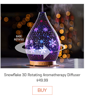 Snowflake 3D Rotating Aromatherapy Diffuser
