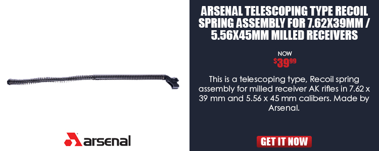 Arsenal Telescoping Type Recoil Spring Assembly for 7.62x39mm / 5.56x45mm Milled Receivers