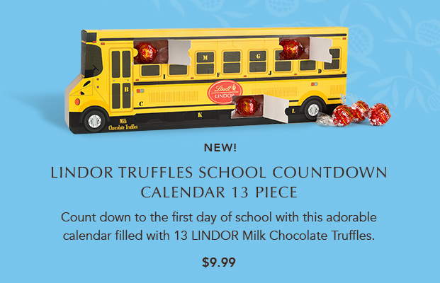 LINDOR Truffles School Countdown Calendar