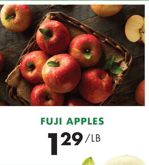 Fuji Apples - $1.29 per pound