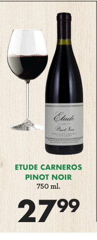 Etude Carneros Pinot Noir - 750 ml - $27.99
