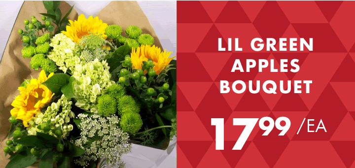Lil Green Apples Bouquet - $17.99 each