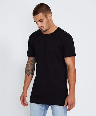 General Pants Co. Basics - Longline Tall T-shirt Black