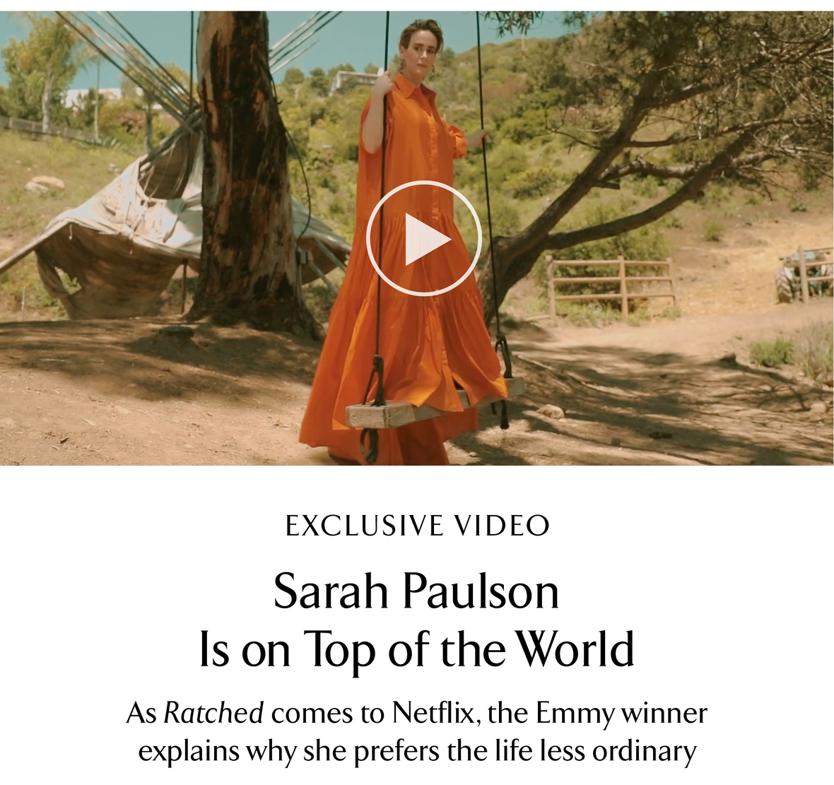Sarah Paulson video