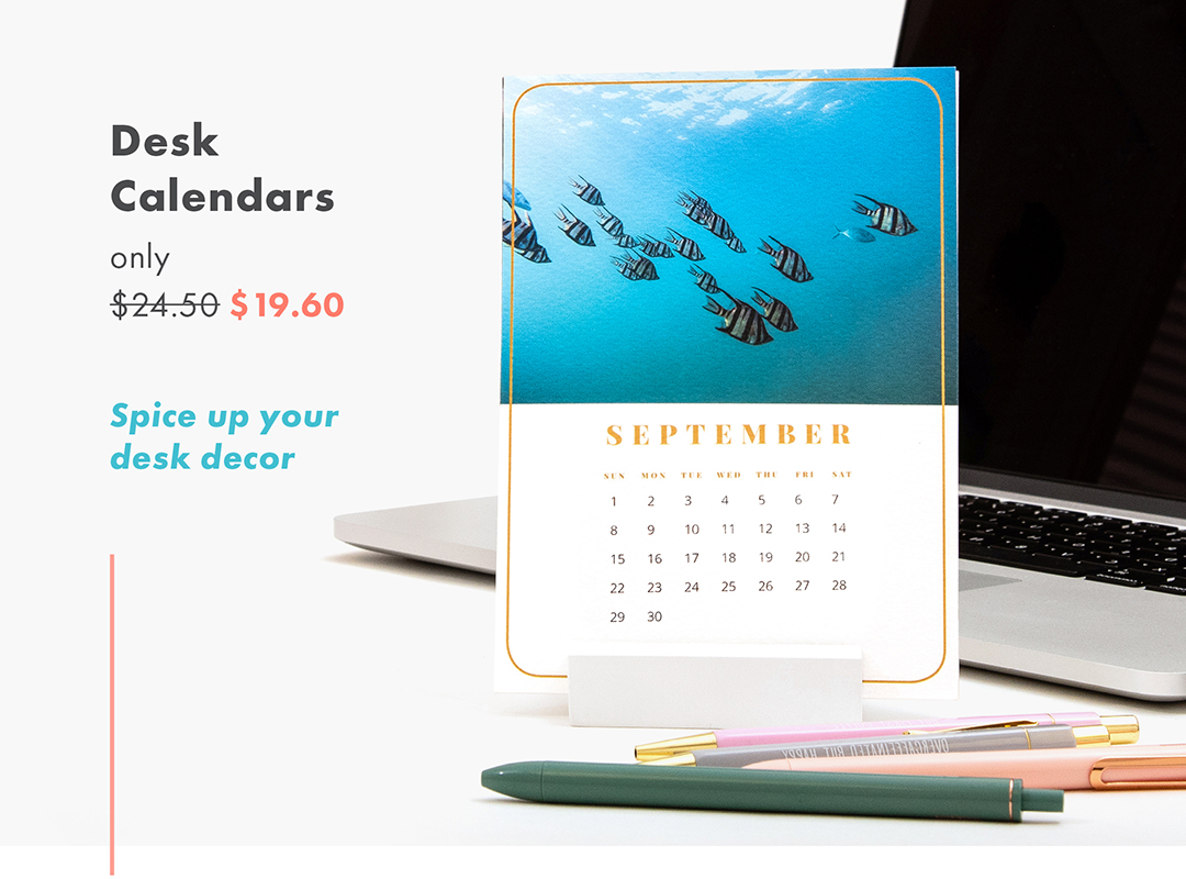Desk Calendars only $19.60 Spice up your desk decor