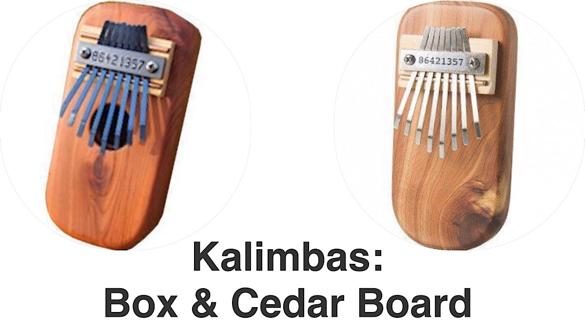 Kalimbas: Box & Cedar Board