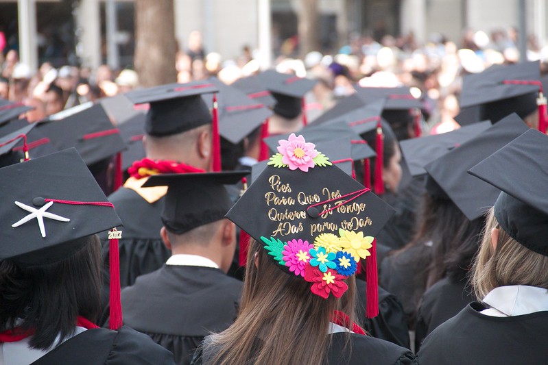 A university graduation ceremony.