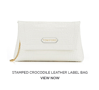 STAMPED CROCODILE LEATHER LABEL BAG. VIEW NOW.
